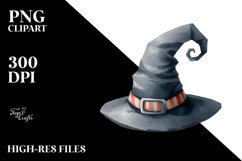 Funny Watercolor Simple Halloween Hat | Clipart Product Image 3