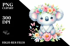 Vibrant Cartoon-Style Watercolor Flower Product Image 1