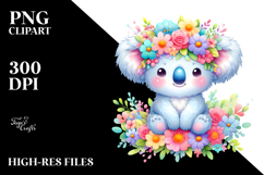 Vibrant Cartoon-Style Watercolor Flower Product Image 2