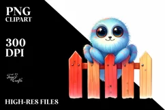 Colorful Cute Small Baby Spider Smiling Clipart Product Image 3