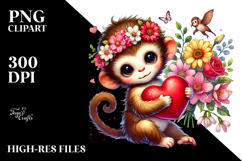 Vibrant Baby Monkey, Transparent PNG Product Image 2