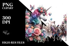 colorful Baby Unicorn with Medieval Festival Product Image 3