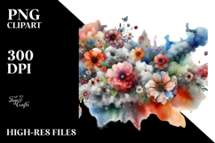 Colorful Flower Painting PNG Product Image 2