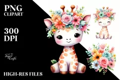 Vibrant Cartoon-Style Watercolor Flower Product Image 3