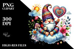 Boho Gnome on Cloud PNG Product Image 2