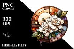 detailed Gardenia Wood Clipart Product Image 3