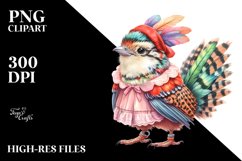 Vibrant Dressed Chachalaca | Clipart Product Image 3