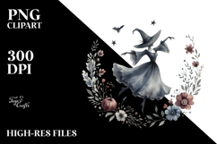 Vintage Dancing Witch Fairy PNG Product Image 2