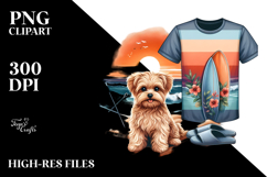 Yorkipoo at Sunset | Sublimation | Clipart Product Image 2