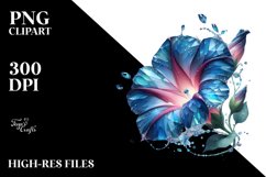 Abstract Morning Glory Made of Glossy Material | Sublimation Product Image 1