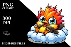Colorful Baby Oriole Clipart Product Image 1
