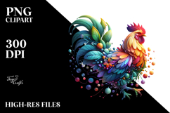Abstract Owl Made of , Transparent PNG Product Image 2