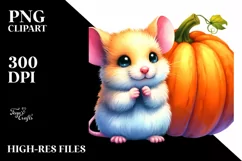 Vibrant Cute Baby Mouse | Sublimation | Clipart Product Image 1