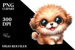 Watercolor Baby Cartoon Bichpoo Product Image 2