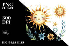 Simple Smiling Sun PNG Product Image 2