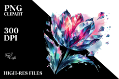Abstract Diamond-Like Tulip PNG Product Image 2