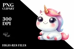 Funny Unicorn with Contempt PNG Product Image 3