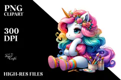 Cute Unicorn, Transparent PNG Product Image 2