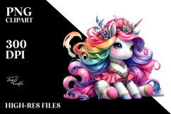 Cute Unicorn, Transparent PNG Product Image 2