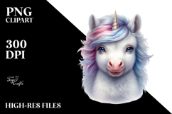 Detailed Baby Unicorn PNG Product Image 2