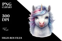 Detailed Baby Unicorn PNG Product Image 2