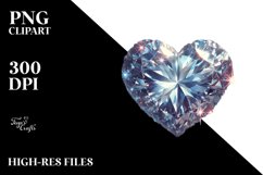 Diamond Heart PNG Product Image 2