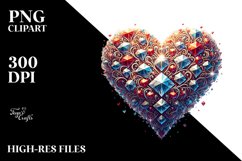 Diamond Heart PNG Product Image 2