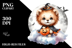 Cute Lion Standing on Cloud PNG Product Image 2