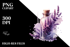 Watercolor Abstract Bottle Lavender Product Image 2