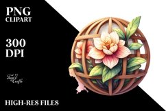 Stained Gardenia Wooden Round Product Image 1