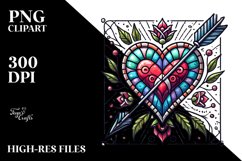 Stained Hearth PNG Product Image 2