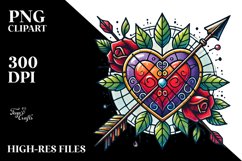 Stained Hearth PNG Product Image 2