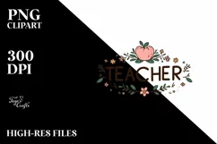 Simple Flowers Teacher Summer Flower PNG Product Image 1