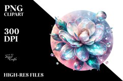 Abstract Shiny Gardenia|Sublimation | Clipart Product Image 3