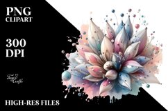 Glossy Snowdrop Watercolor PNG Product Image 1