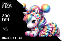 colorful Baby Unicorn in Polka Dancer's Costume Product Image 2