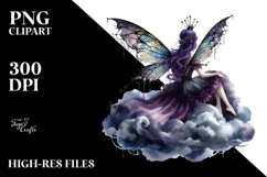 Gothic Fairy on Cloud PNG Product Image 2
