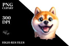Crazy Looking Shiba Inu Clipart Product Image 2
