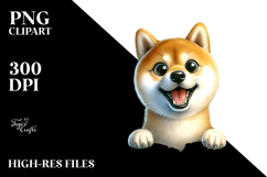 Crazy Looking Shiba Inu Clipart Product Image 2