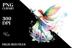 Colorful Fairy in Style Clipart Product Image 3