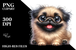 Cute Pug Watercolor PNG Product Image 2