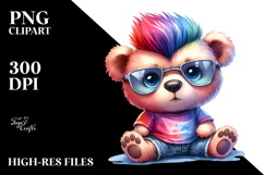 Funny Sitting Bear PNG Product Image 2