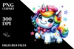 Funny Baby Unicorn, Transparent PNG Product Image 1