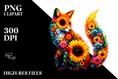 Colorful Fox, Transparent PNG Product Image 2