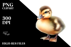 Baby Duck with Big Eyes PNG Product Image 2