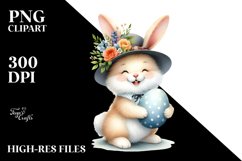 Happy Bunny with Big Egg PNG Product Image 2