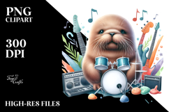 Cute Baby Walrus PNG Product Image 2