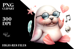 Cute Baby Walrus PNG Product Image 2