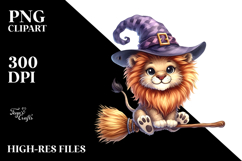 Cute Lion Watercolor Sticker Clipart Product Image 2