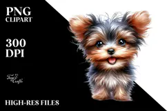 Baby Yorkipoo with Big Eyes PNG Product Image 2